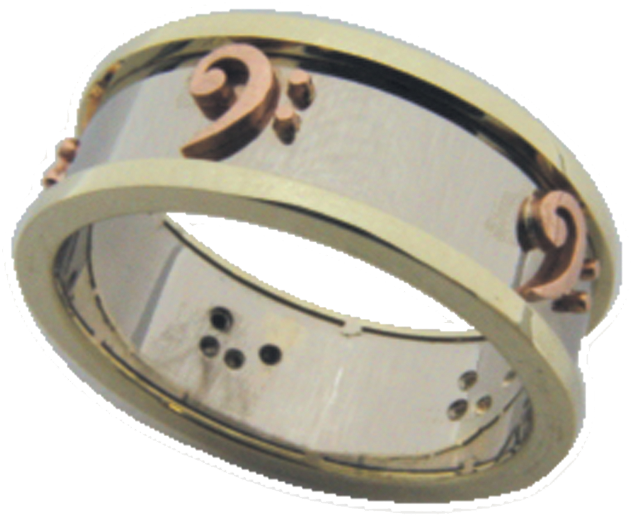 Tri Color Bass Clef Band - Clef (640x640), Png Download