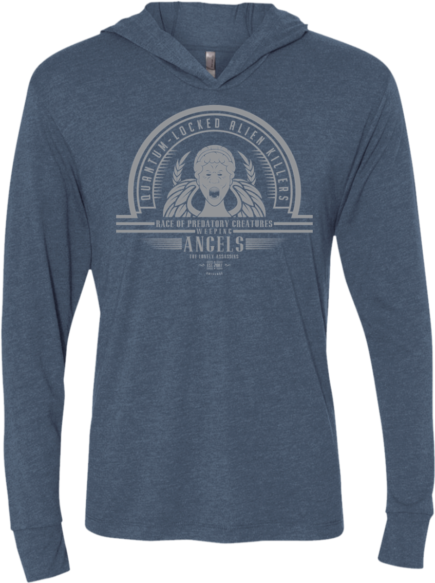 Who Villains Weeping Angels Triblend Long Sleeve Hoodie - Snoopy And Charlie Brown Halloween T-shirt/ Hoodie (1155x1155), Png Download