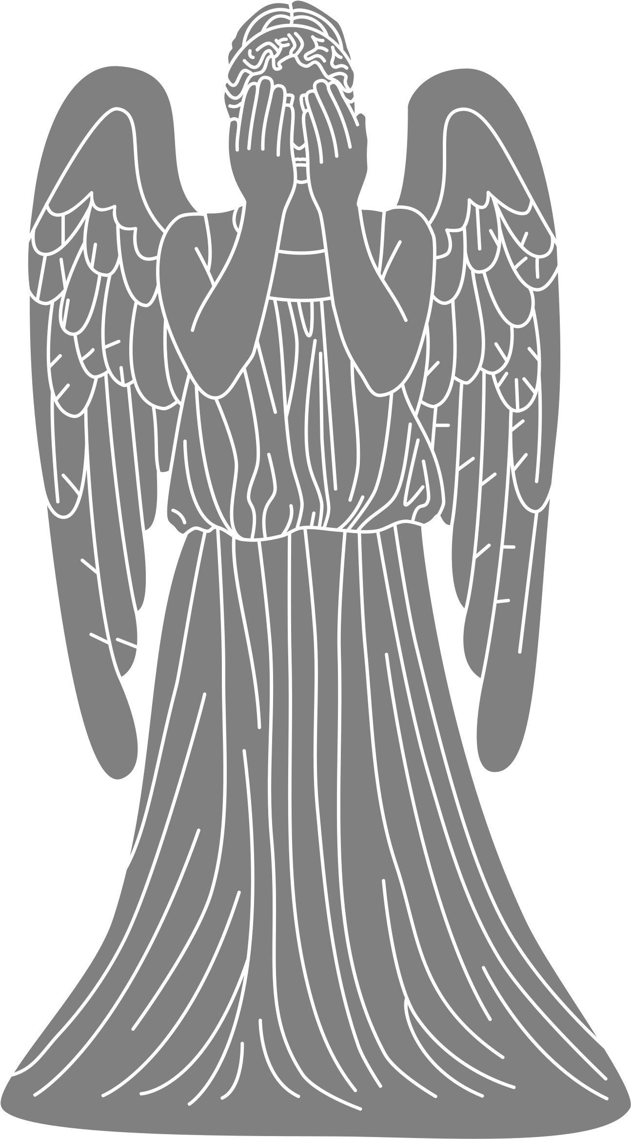 This Free Icons Png Design Of Weeping Angel (1359x2400), Png Download