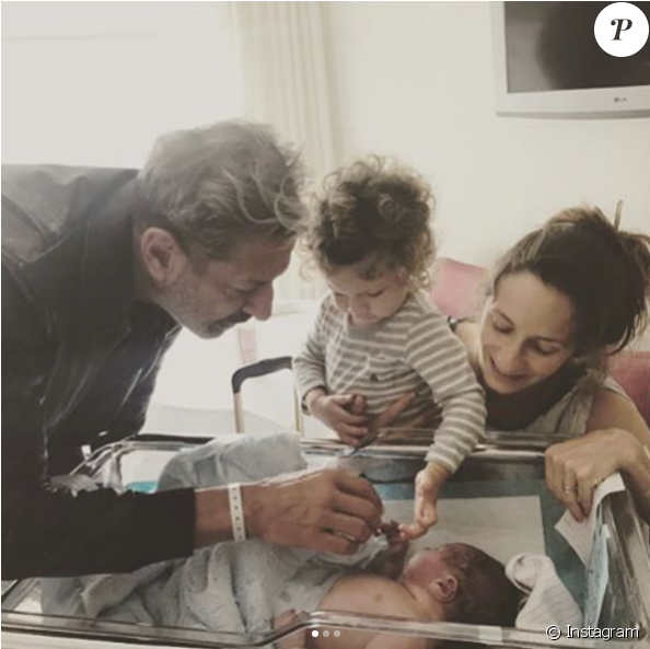 Jeff Goldblum, Son Épouse Emilie Livingston Et Leur - Jeff Goldblum And Son (950x592), Png Download
