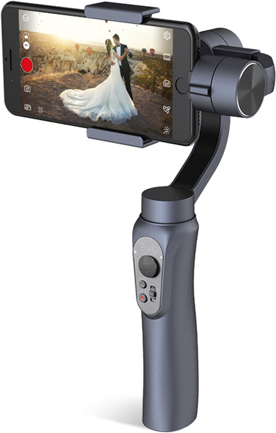 Shift Gimbal Gunmetal2 1080x - Evo Gimbals Shift 3-axis Smartphone Gimbal (gunmetal) (1000x1000), Png Download