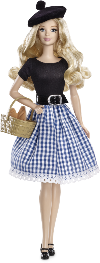 5 - Barbie Dolls Of The World France Barbie Doll (500x742), Png Download