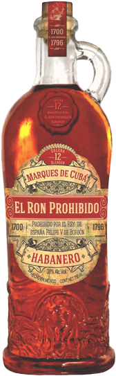 El Prohibido Rum Solera 12 Yo - Cervecera Mexicana El Ron Prohibido Dark Rum (300x600), Png Download