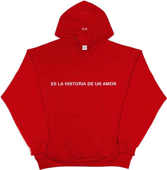 Es La Historia De Un Amor Red Hoodie - Hoodie (800x800), Png Download