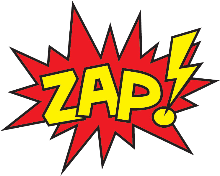 Comic Clipart Zap - Batman Zap (797x646), Png Download