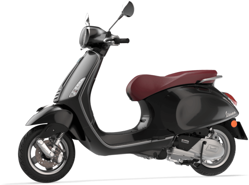 Primavera 150 3v Black 07 - Vespa Primavera 125 Dietro (1000x730), Png Download