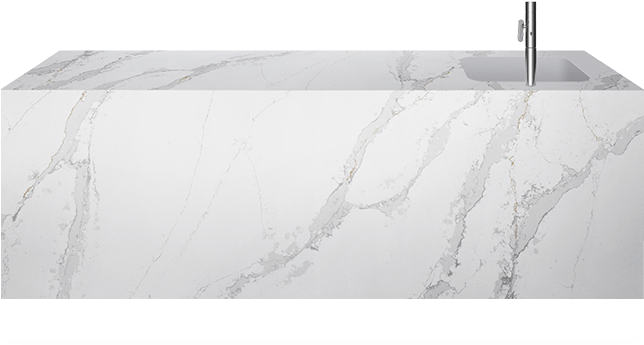 Kitchen Eternal Calacatta Gold - Sketch (714x344), Png Download