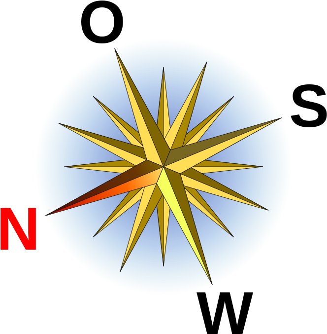 Compass Rose De Small Ese - Cool Compass Rose Designs (768x768), Png Download