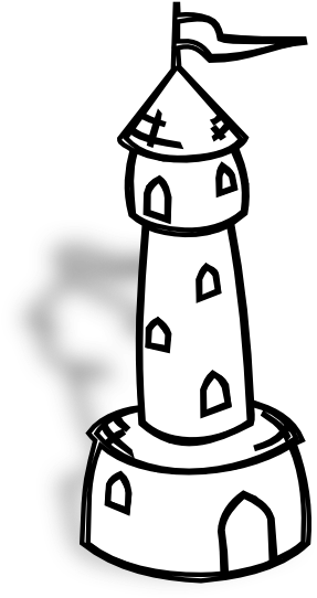 World - Map - Clipart - Black - And - White - Tower Clipart Black And White (555x555), Png Download