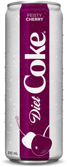 Diet Coke Fiesty Cherry - Zesty Blood Orange Diet Coke (355x710), Png Download