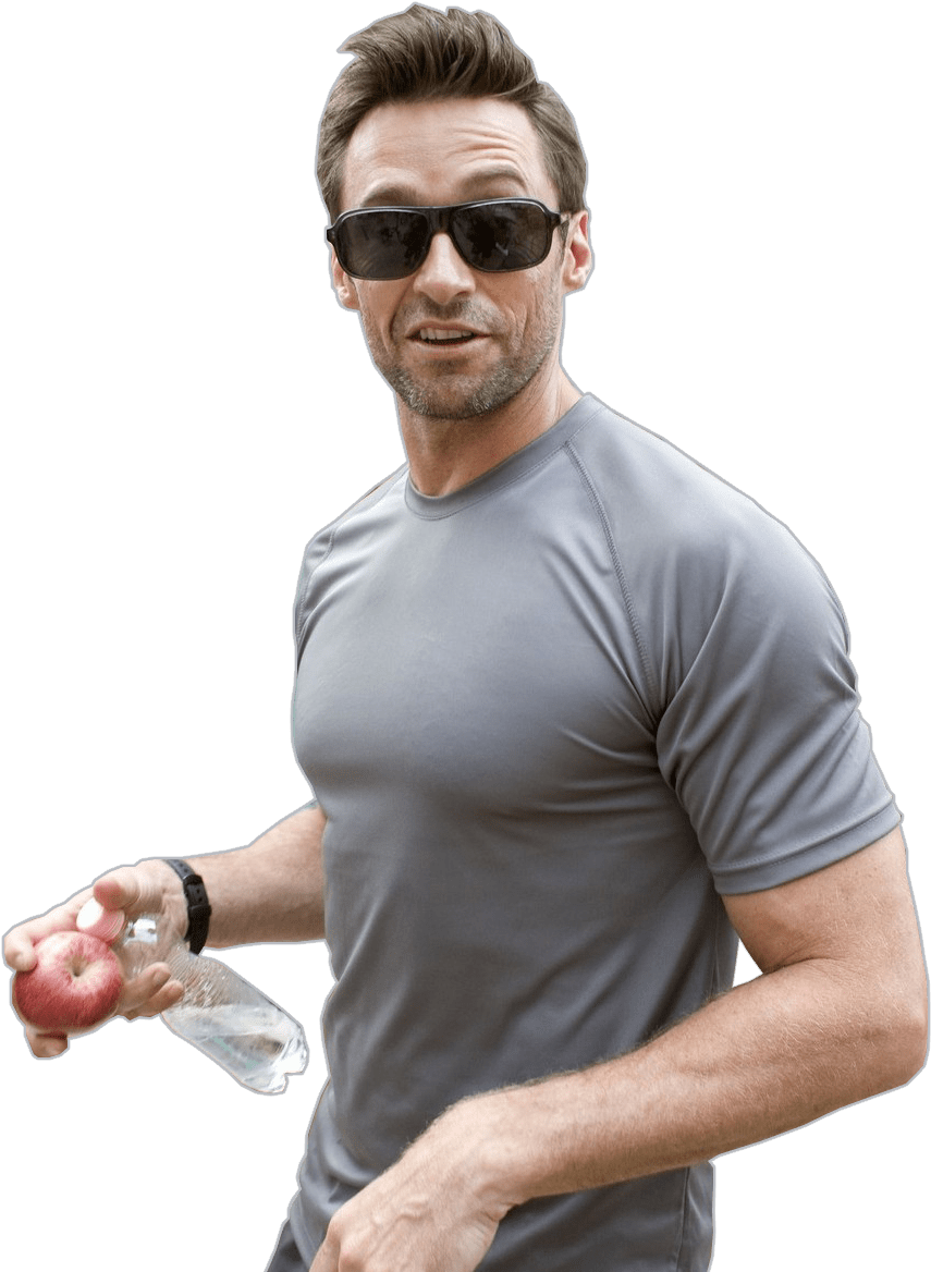 At The Movies - Hugh Jackman (961x1187), Png Download