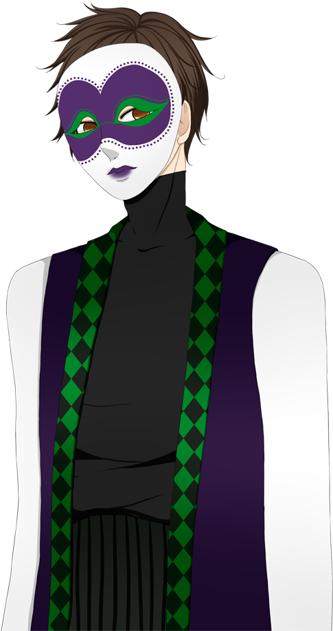 Nigel Mardi Gras - Cartoon (484x928), Png Download