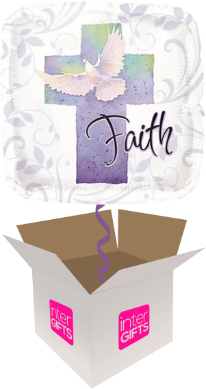 Christian Dove Faith - 20" Faith Q-bloon Balloon - Mylar Balloons Foil (568x568), Png Download