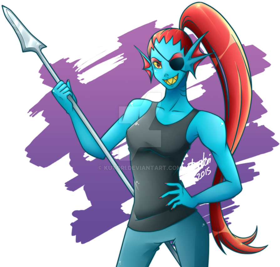 Thumb Image - Undertale Undyne Art Fight (894x894), Png Download