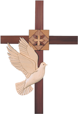 I 101 Cross With Dove V=1528833800 - Wood Cross With Dove (450x450), Png Download
