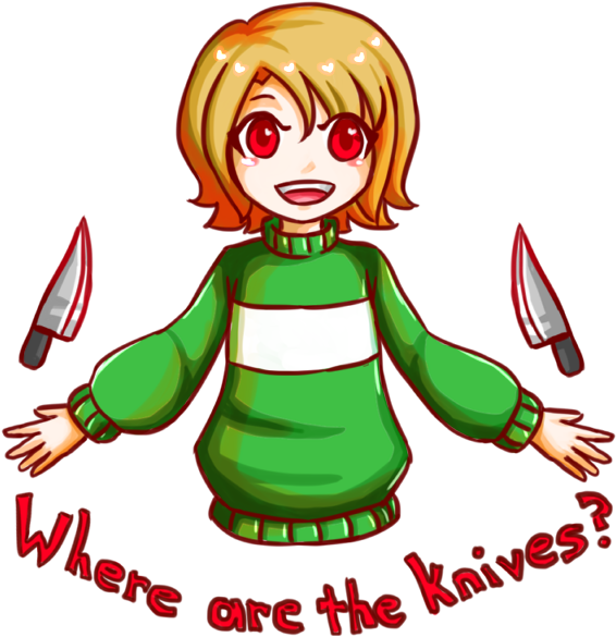 Knives - Cartoon (624x619), Png Download