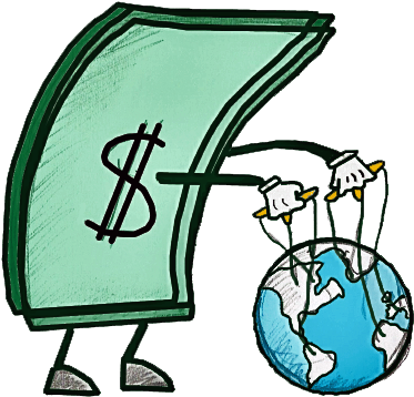 Sociedad Del Dinero - Dinero En La Sociedad (438x468), Png Download