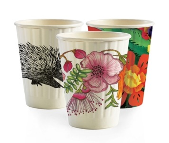 Biopak Art Series Double Wall Cups - Art Series Cups (600x600), Png Download