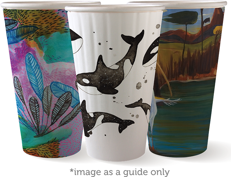 Art Series 16oz Double Wall Coffee Cup - Coffee Cup (800x800), Png Download