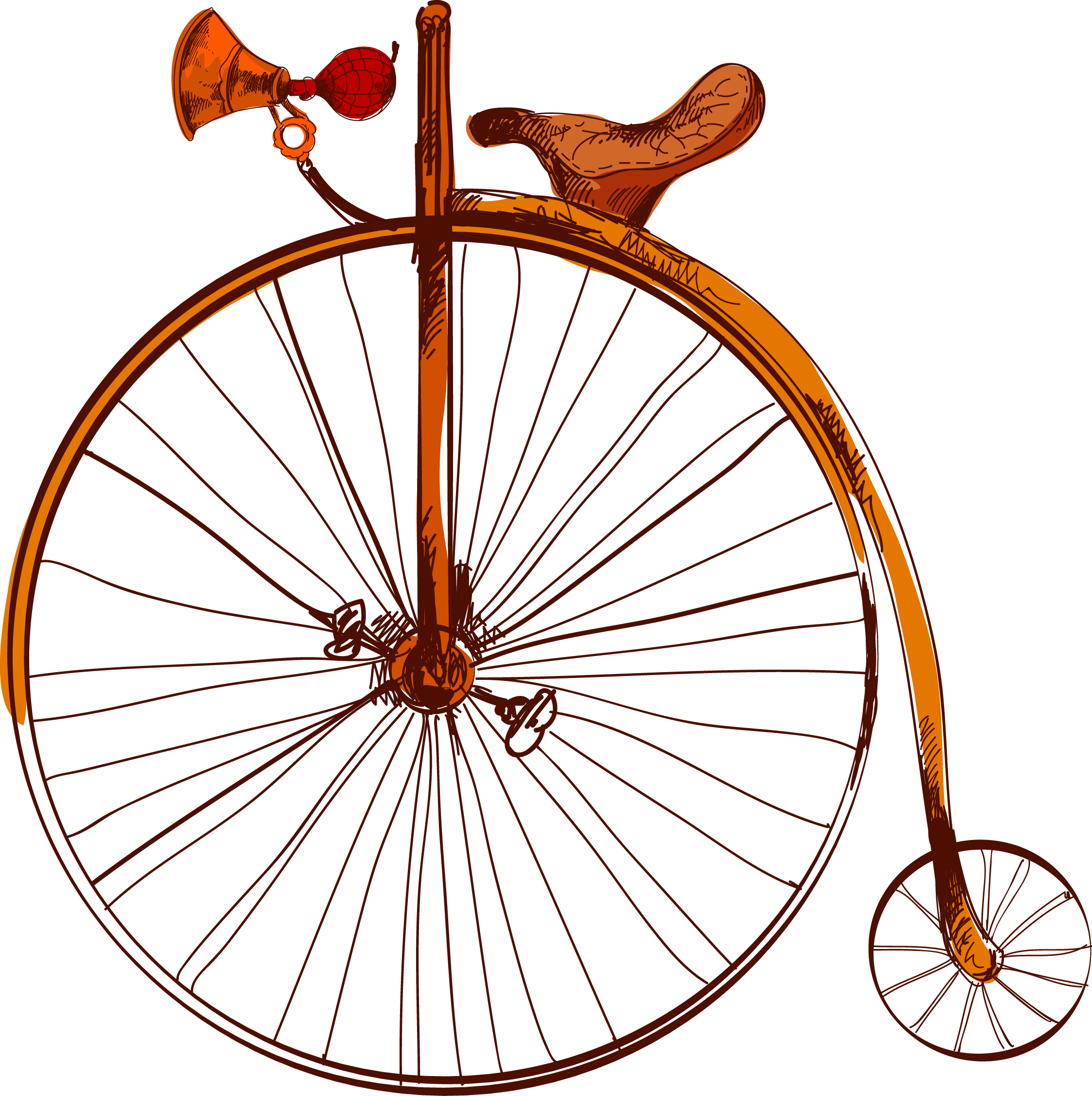 Picture Free Download Wheel Road Vintage - Bicycle (2244x2252), Png Download
