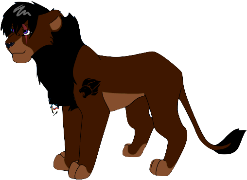 My Lion Character - Masai Lion (543x392), Png Download