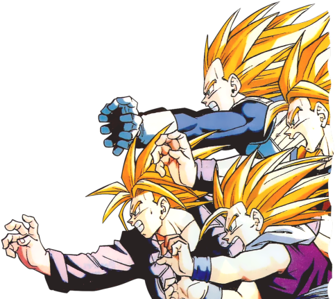 Anime Submission Dragon Ball Z Dragon Ball Vegeta Son - Dbz Trunks Cell Saga (500x444), Png Download