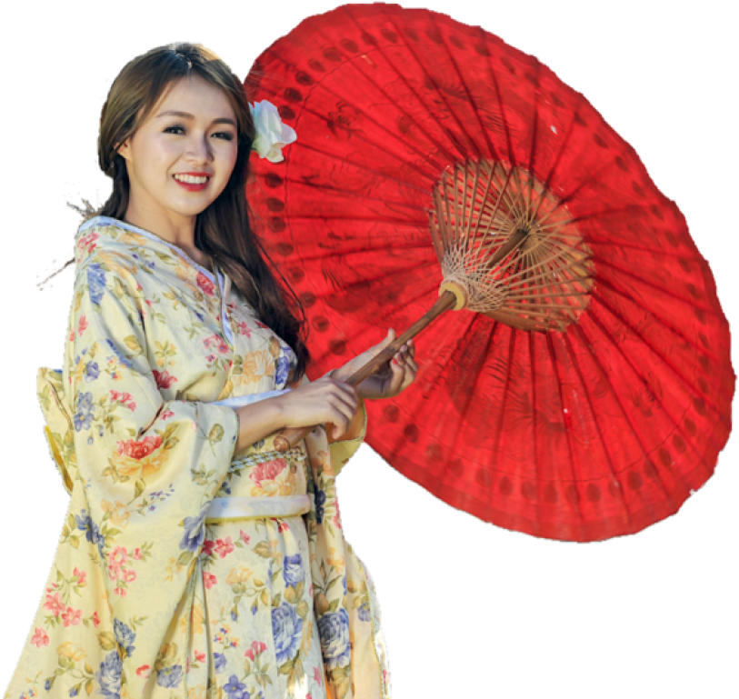 Best Japanese Kimono Png - Japanese Girl Kimono Png (850x782), Png Download