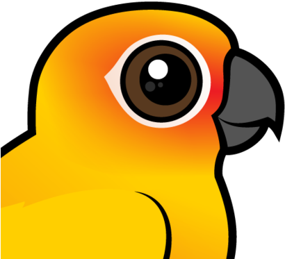 About The Sun Parakeet - Cartoon Sun Conure (440x440), Png Download