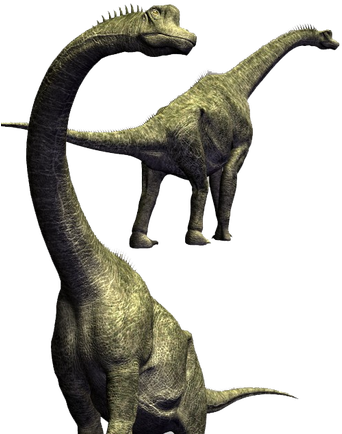 Brachiosaurus - Hd Dinosaurs Transparent Png (351x482), Png Download