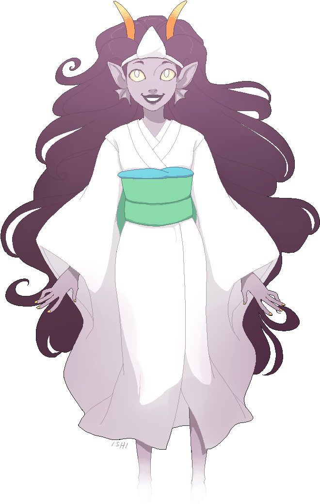 Samuraistuck Feferi By Myotishi On Deviantart - Myotishi (700x1053), Png Download