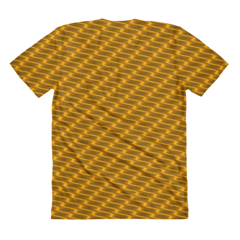 Neon Wavy Lines Gold Women's Crew Neck T-shirt - Blauer Morpho Schmetterling Kundengerecht Geschenkpapier (480x480), Png Download