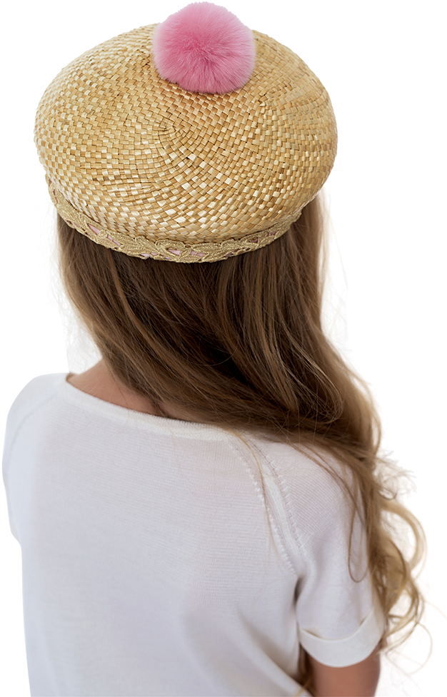 Aristocrat Kids Magic Pompom Straw Sailor Hat - Knit Cap (1000x1000), Png Download