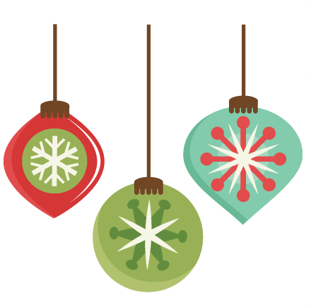 Hanging Christmas Ornaments Png Download - Christmas Ornaments Png File (440x432), Png Download