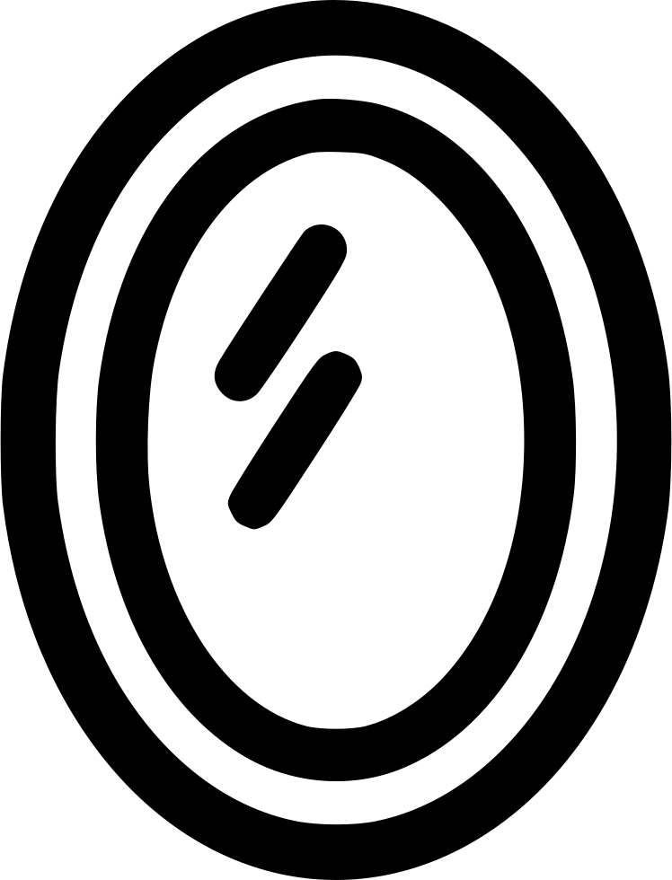 Oval Mirror Hanging Decoration Wall Beauty Comments - Elevator Button Up (748x980), Png Download