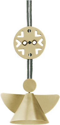 Stelton Christmas Hanging Ornaments - Stelton Brass Nordic Angel Ornament, Mini (450x450), Png Download