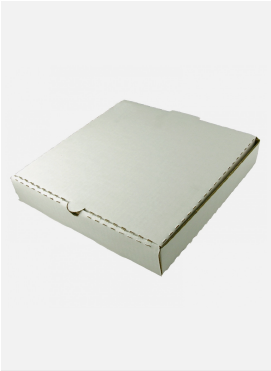 Home/packaging/pizza Box / Die-cut Box - Westrock 38604 14"x14"x2" Pizza Box B-flute Plain White/kraft (500x500), Png Download