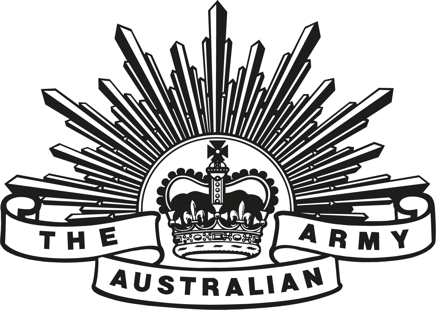 Hills Clipart Rising Sun - Australian Army Rising Sun (1401x998), Png Download