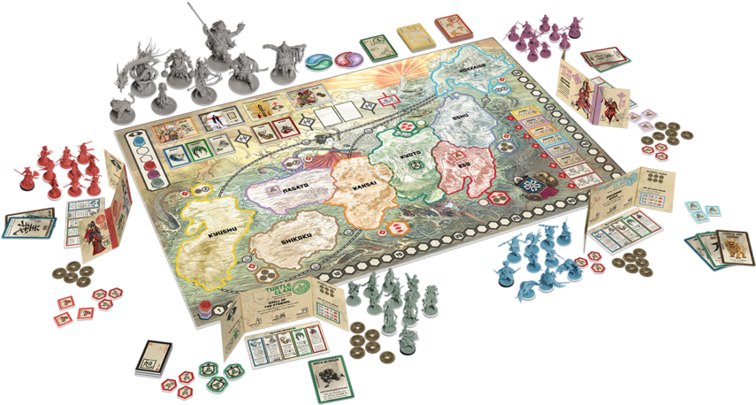 Rising Sun Board Game (1024x462), Png Download
