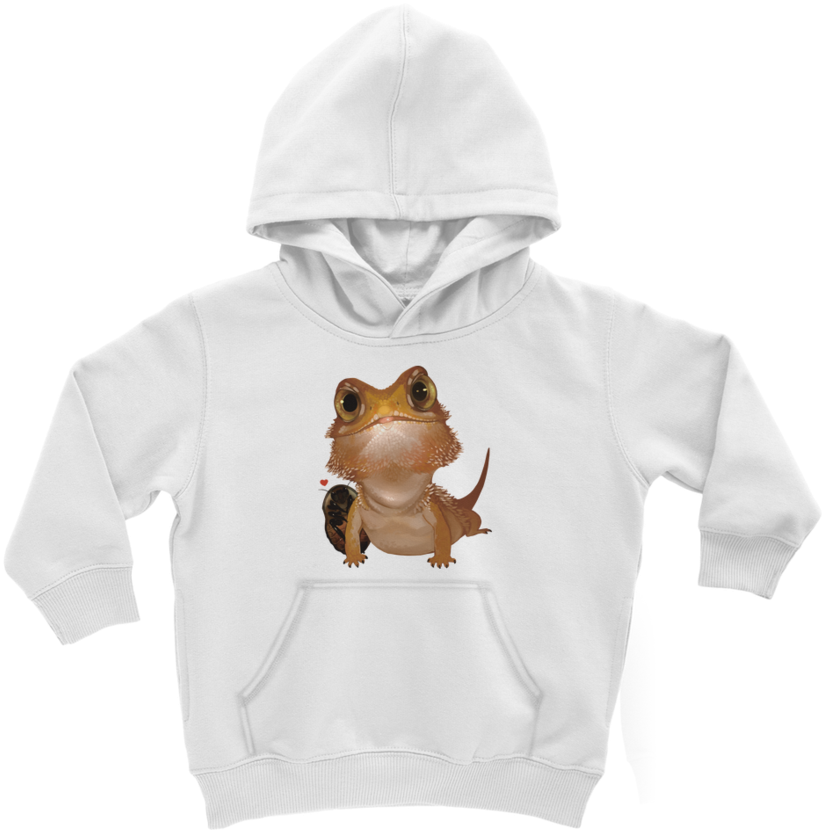 Ct006 Bearded Dragon And Cockroach Brown ﻿kids Hoodie - Reptile (900x900), Png Download