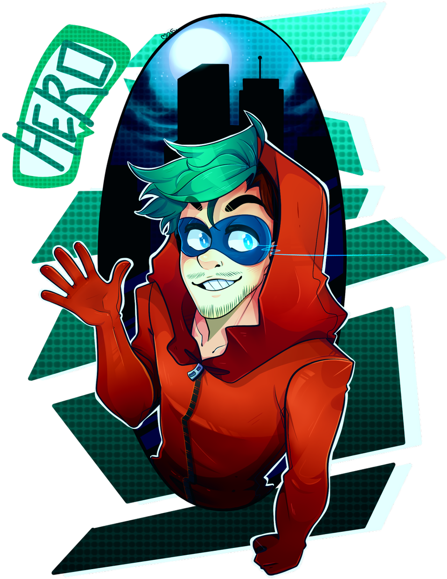 First Ever Jackaboy Man Fanart Completed For @jack - Jacksepticeye Anti Fan Art (934x1200), Png Download