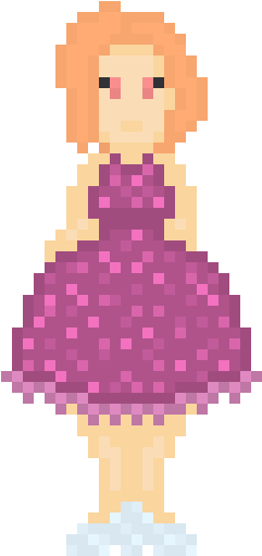 Pretty Girl - Terraria Zombie (260x530), Png Download