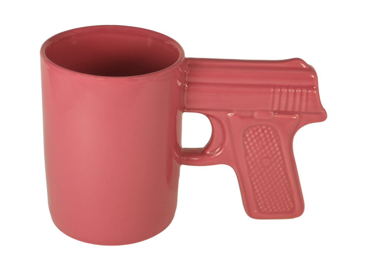 Pink Gun Mug Oz Ags Brands Png Top Gun Mugs - Aloe Gator Ceramic Gun Mug (1280x853), Png Download