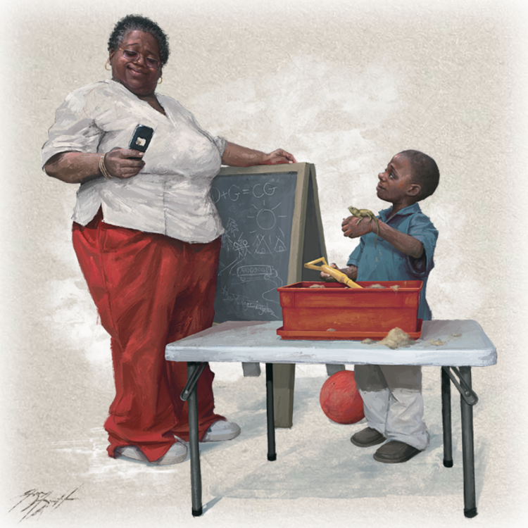 Norman Rockwell Paintings African American (750x750), Png Download