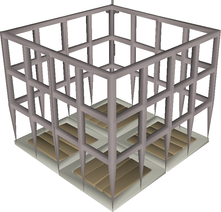 Steel Cage Built - Wiki (766x735), Png Download