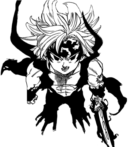 No Caption Provided - Seven Deadly Sins Meliodas Full Power (438x479), Png Download