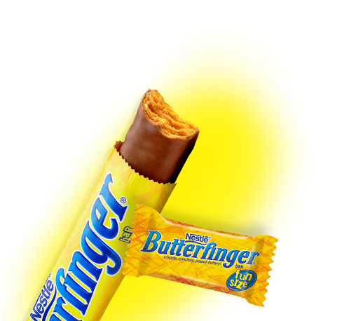 Butterfinger® - Butterfinger Candy Bars, Fun Size - 11.5 Oz (536x457), Png Download