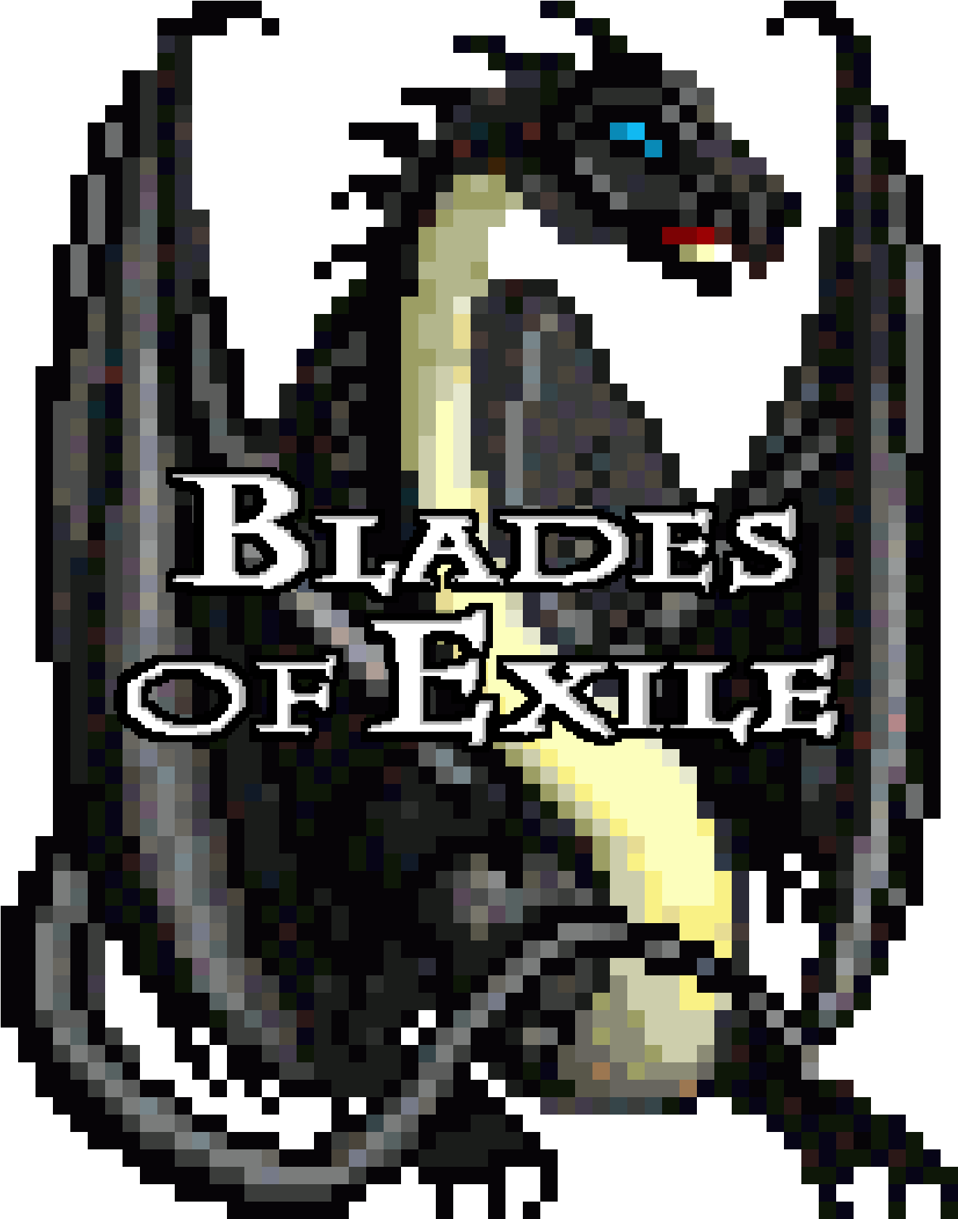 Blades Of Exile Black Dragon - Graphic Design (1400x1750), Png Download