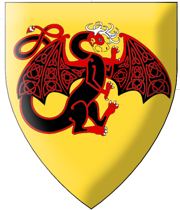 Red Horse - Pennsic Black Dragons (587x683), Png Download
