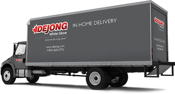 De Jong In-home Delivery Truck - Trailer Truck (561x302), Png Download