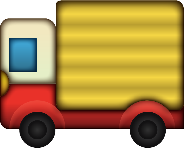 Download Ai File - Truck Emoji Png (640x640), Png Download